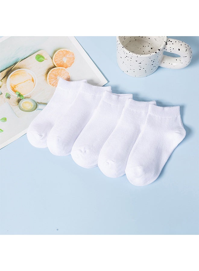 YJ 5 Pack Kids' Half Cushion Low Cut Athletic Ankle Socks Boys Girls Ankle Socks - Image 5